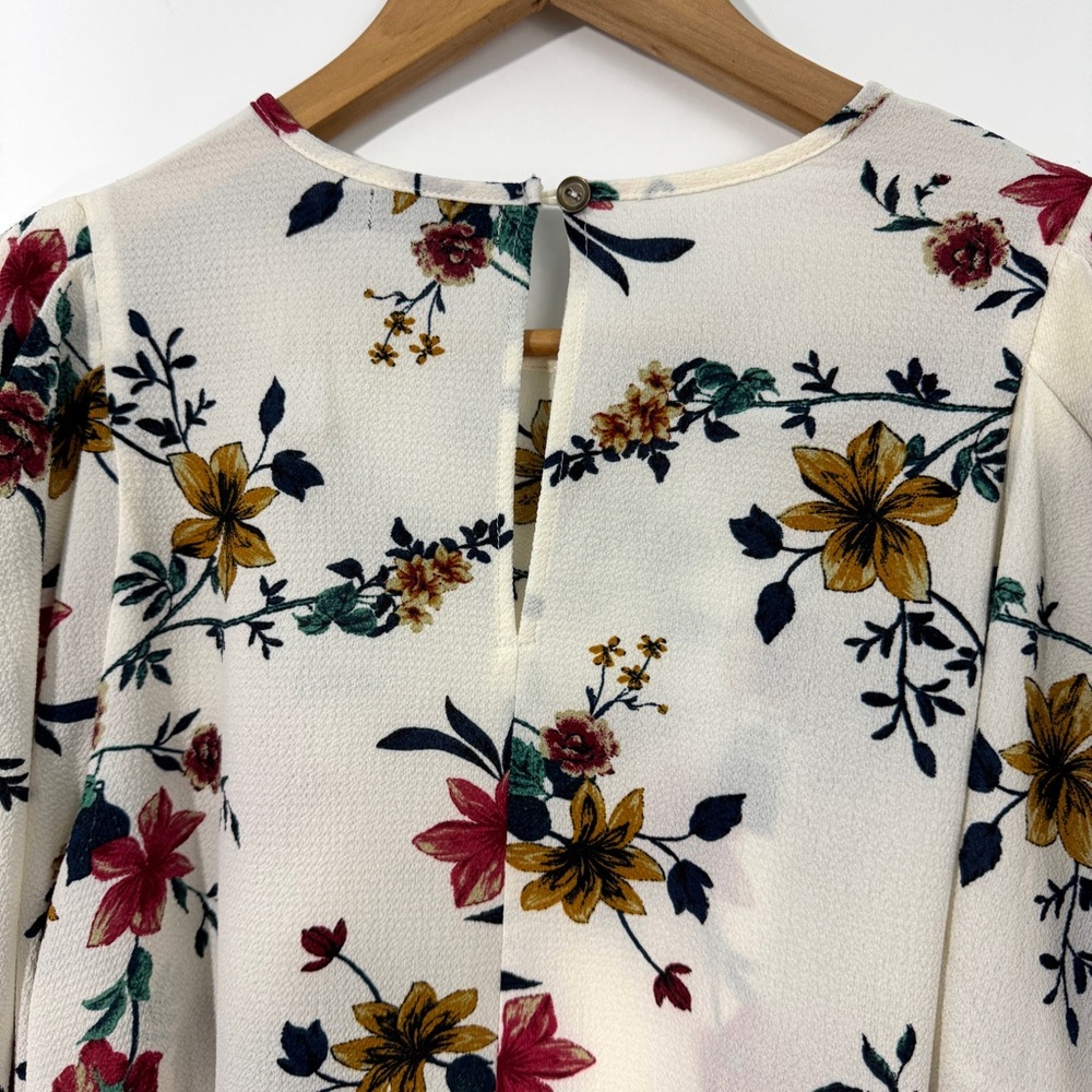 Floral Print Women's Top - Multicolor - Picture 6 of 6
